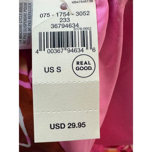 Aerie Floral Bikini Bottoms Pink Brown High Cut Cheeky Swimwear Size S Swimwear - Picture 5 of 5